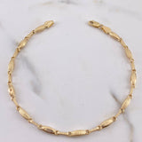 Pulso Capullo 3.35gr / 20.8cm / 3mm Punteado Oro Amarillo 18K $
