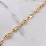 Pulso Rustico Tornillo 5.1gr / 20.5cm / 4.6mm Sobre Oro Amarillo 18K $