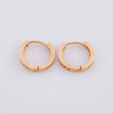 Candongas Carril 1.9g / 1.3cm Oro Rosa 18K