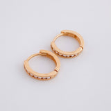 Candongas Carril 1.9g / 1.3cm Oro Rosa 18K