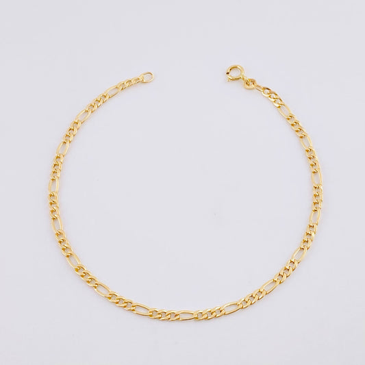 Pulso Figaro 0.95g / 19.3cm / 2.6mm Oro Amarillo 18K