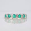 Anillo Acordeón Esmeralda 47 Pts 2.2 g / T6 1/2 Plata 925