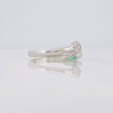 Anillo Clavo Esmeralda 05 Pts 1.4 g / T7 1/2 Plata 925