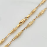 Cadena Rustico Dubai 8.45 g / 60.5 cm / 3.3 mm Oro Amarillo 18K
