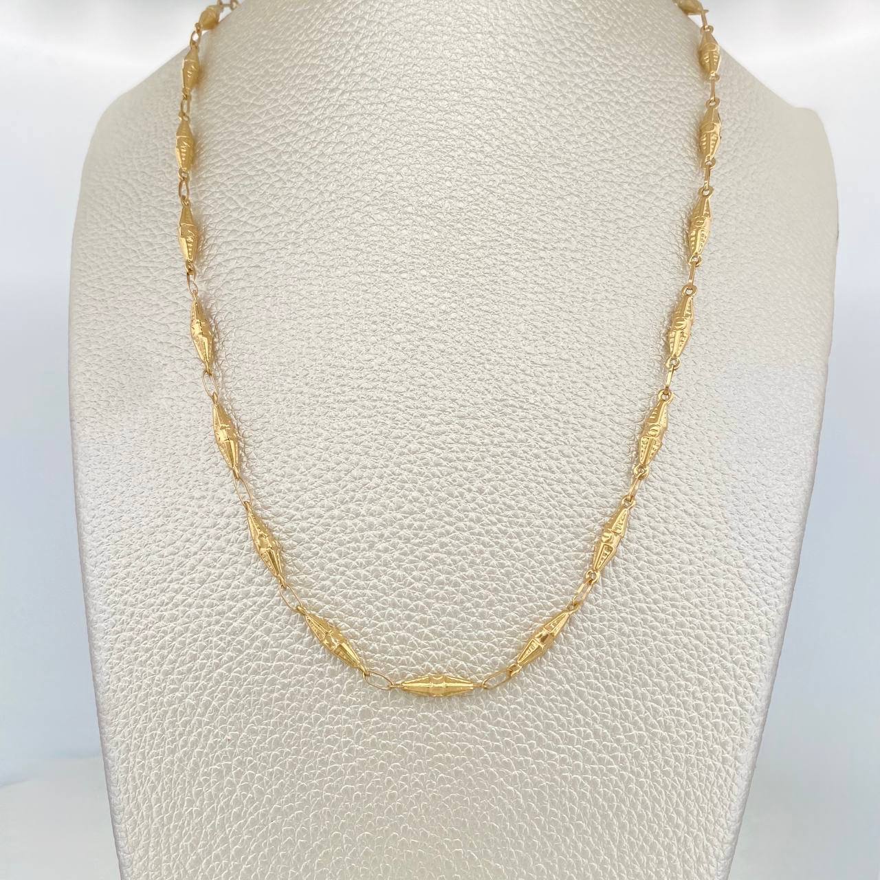 Cadena Rustico Dubai 8.45 g / 60.5 cm / 3.3 mm Oro Amarillo 18K
