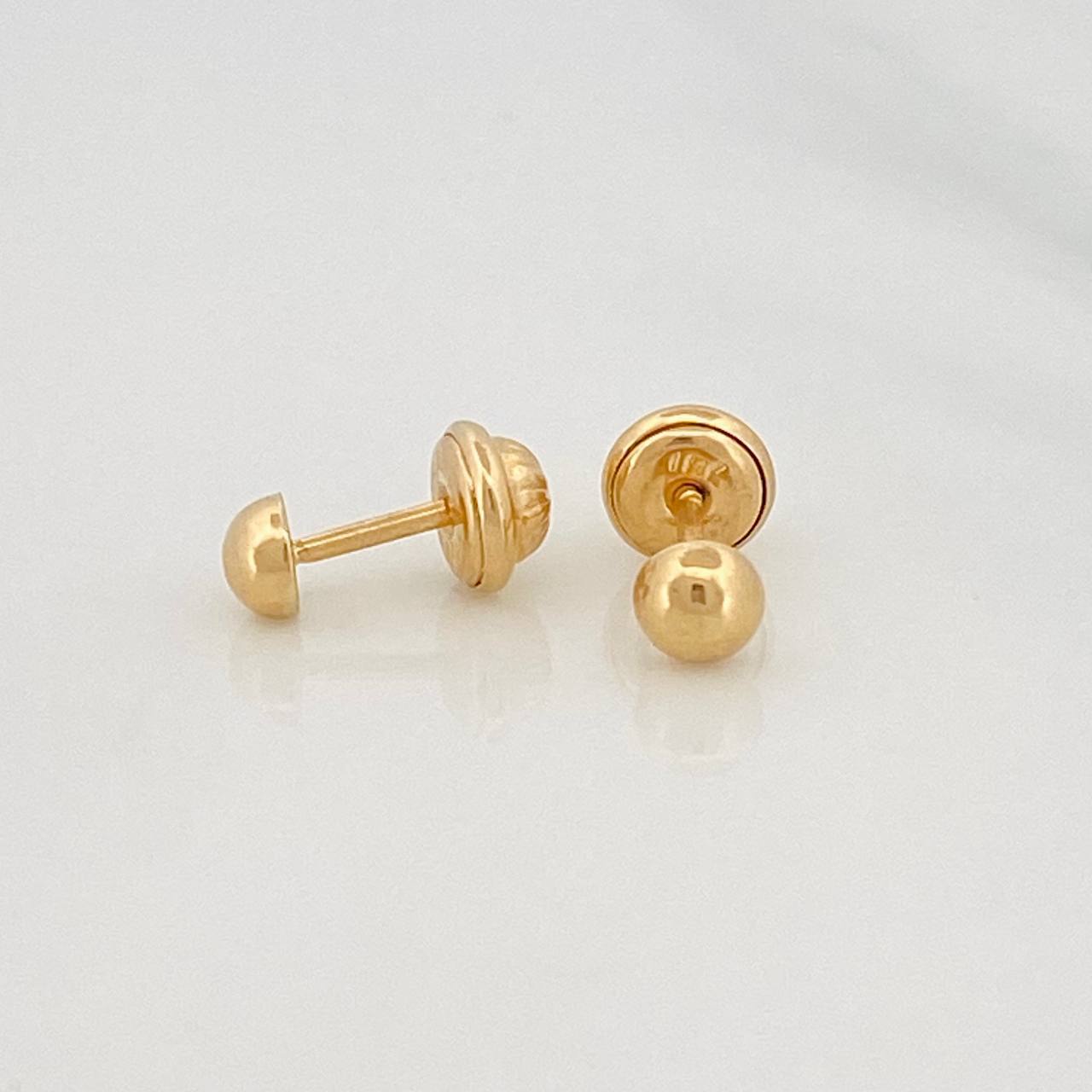 Topos Media Bola 0.65 g / 4 mm Oro Amarillo 18K