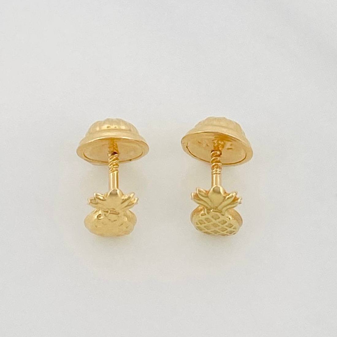 Topos Piña 0.55 g / 4 mm Oro Amarillo 18K