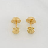 Topos Piña 0.55 g / 4 mm Oro Amarillo 18K