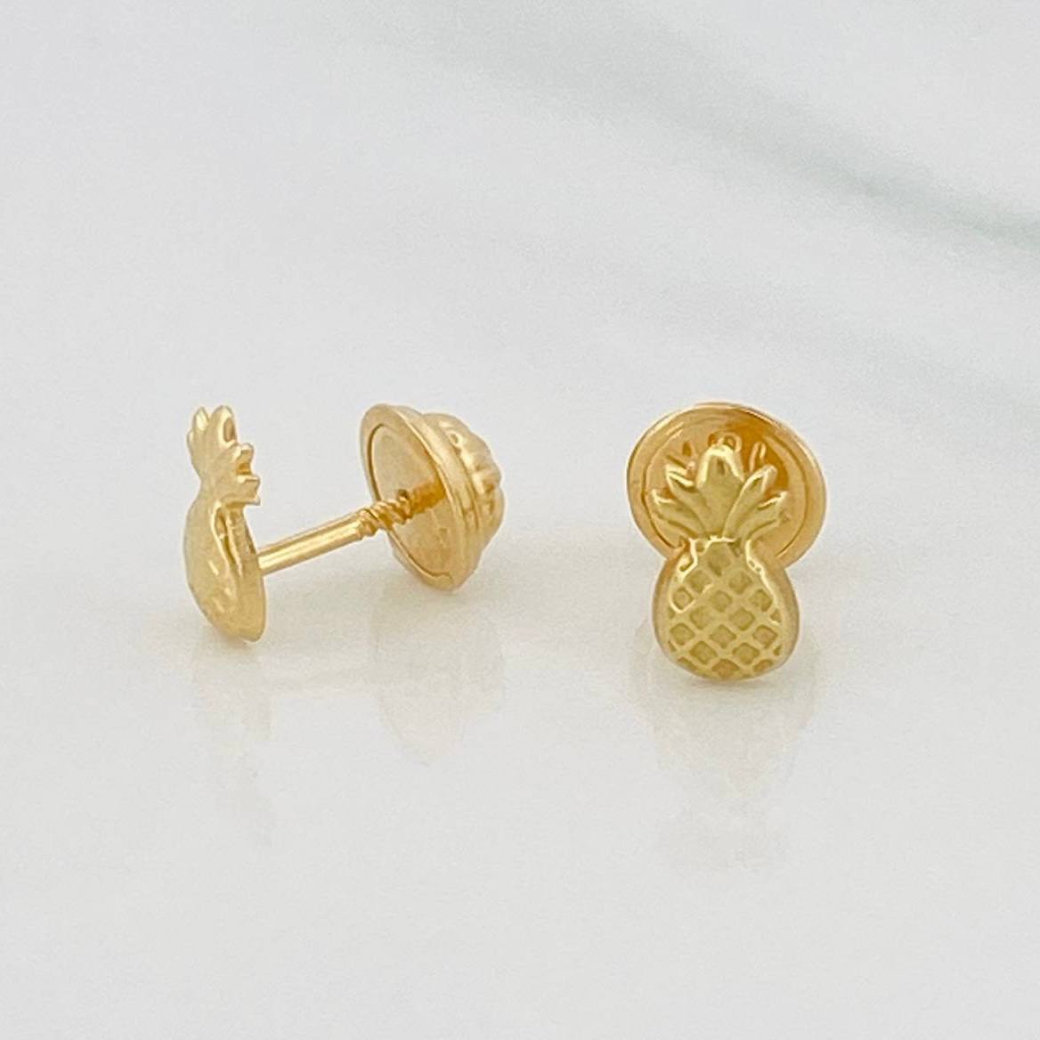Topos Piña 0.55 g / 4 mm Oro Amarillo 18K