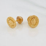 Topos Virgen Milagrosa 1.2 g / 7.3 mm Oro Amarillo 18K