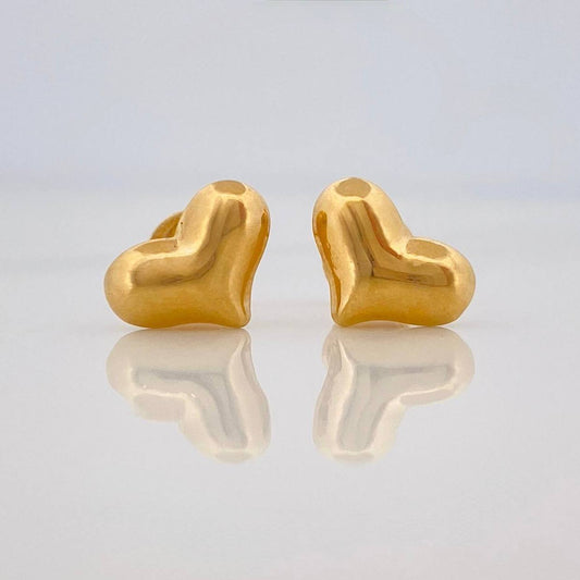 Topos Corazón 0.8 g / 9.6 mm Oro Amarillo 18K