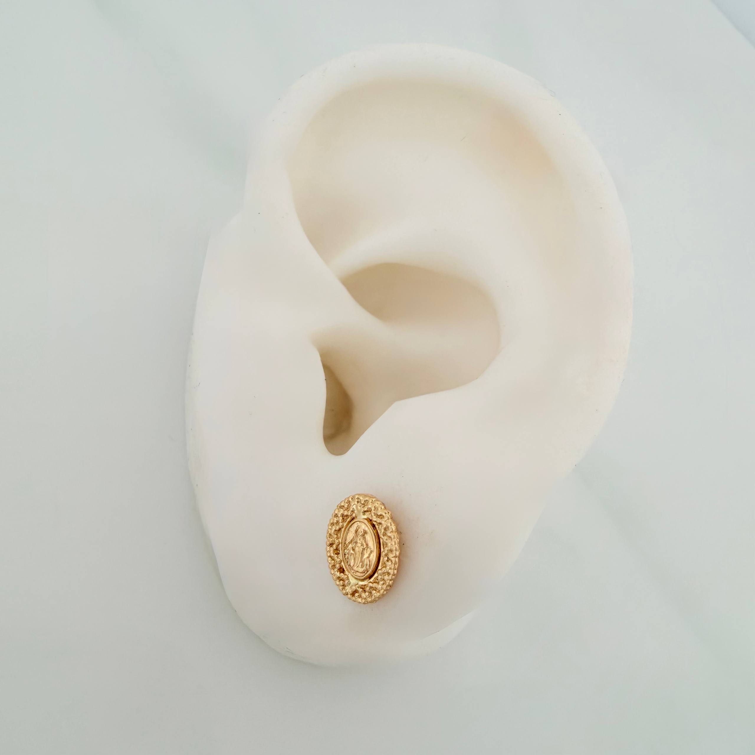 Topos Virgen Milagrosa 1.2 g / 7.3 mm Oro Amarillo 18K