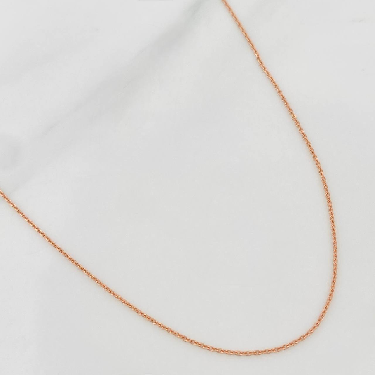 Cadena Aro Seguido 1.3 g / 50 cm / 0.6 mm Oro Rosa 18K