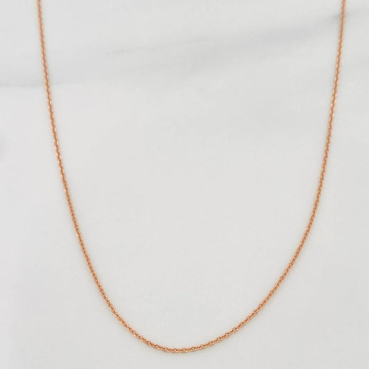 Cadena Aro Seguido 1.3 g / 50 cm / 0.6 mm Oro Rosa 18K