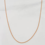 Cadena Aro Seguido 1.3 g / 50 cm / 0.6 mm Oro Rosa 18K