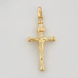 Dije Cruz Cristo 0.8 g / 3.5 cm Oro Amarillo 18K