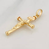 Dije Cruz Cristo 0.8 g / 3.5 cm Oro Amarillo 18K