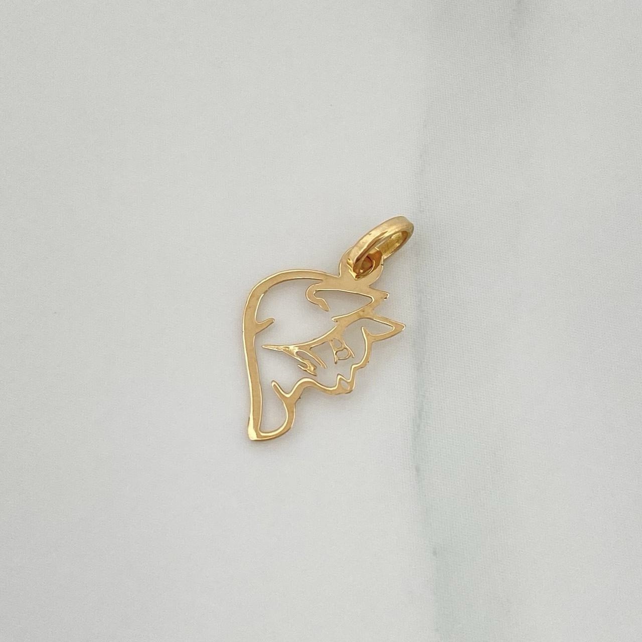 Dije Silueta Gato 0.25gr / 1.8cm / Oro Amarillo 18K %