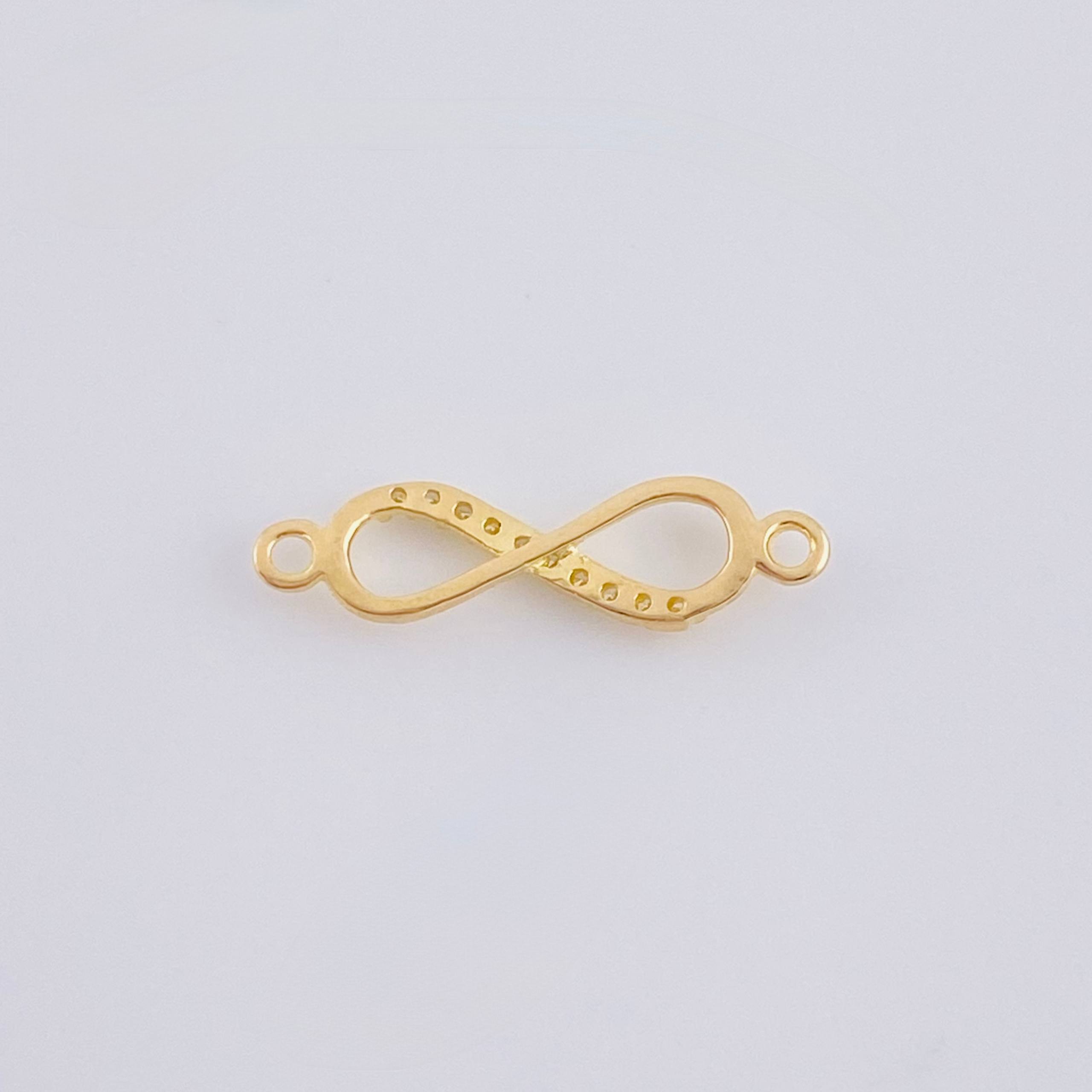 Herraje Infinito 0.45gr / 2cm / Oro Amarillo 18K *