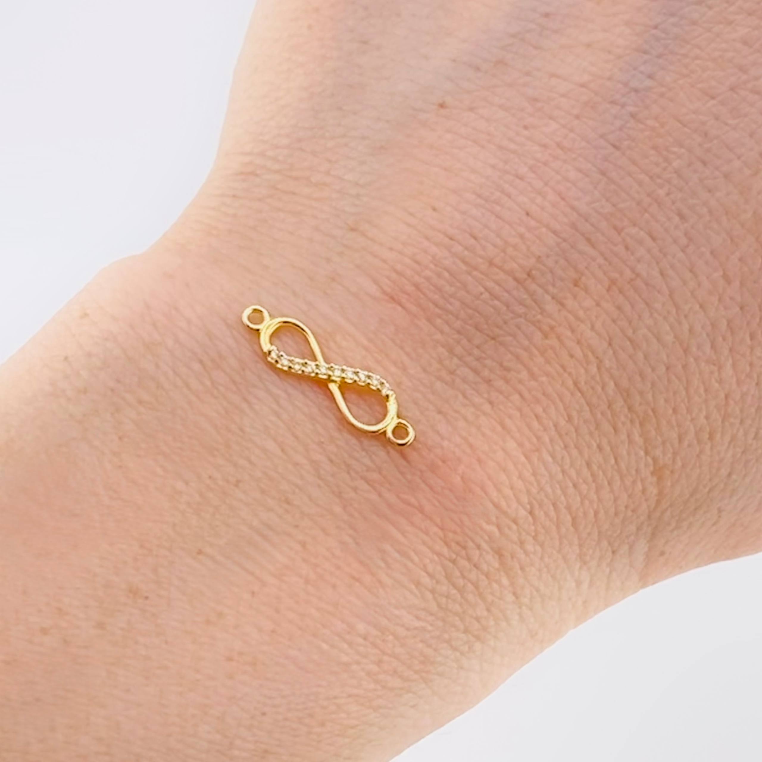 Herraje Infinito 0.45gr / 2cm / Oro Amarillo 18K *