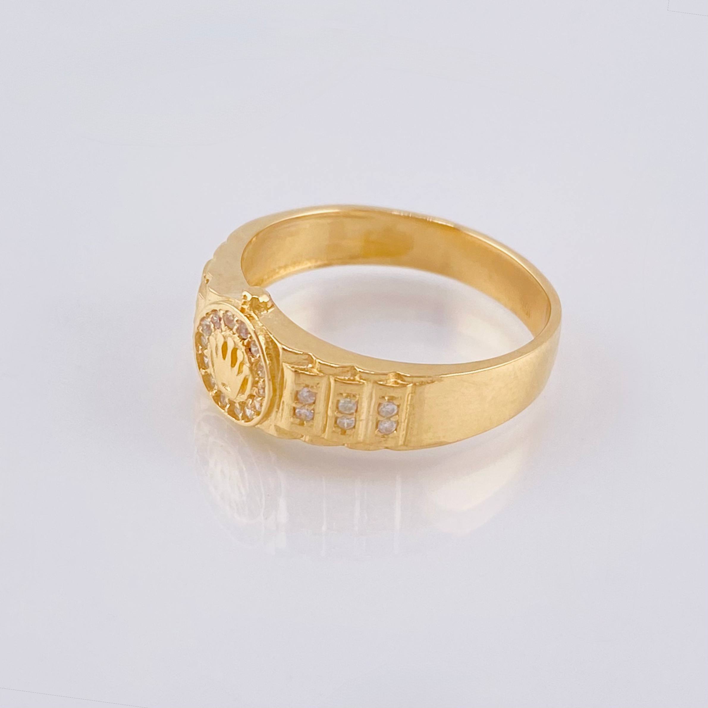Anillo Correa Corona 4.3 g / T6 1/2 Oro Amarillo 18K