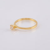 Anillo Solitario 1.85gr / T7 1/4 / Oro Amarillo 18K *