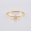 Anillo Solitario 1.25gr / T7 / Oro Amarillo 18K *
