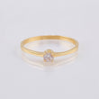Anillo Solitario 1.4 g / T6 Oro Amarillo 18K