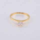 Anillo Solitario 1.95 g / T7 1/2 Oro Amarillo 18K