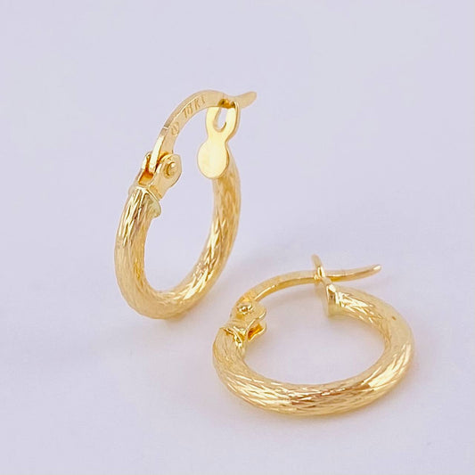 Candongas Leonore 0.9 g / 1,5 cm Oro Amarillo 18K