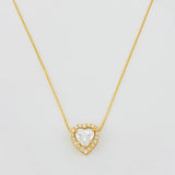 Cadena Veneciana Corazon 1.68 qts 2.95g / 45cm / 0.64mm Oro Amarillo 18K