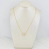 Cadena Veneciana Corazon 1.68 qts 2.95g / 45cm / 0.64mm Oro Amarillo 18K