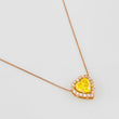 Cadena Veneciana Corazon 1.68 qts 2.2g / 45cm / 0.41mm Oro Rosa 18K