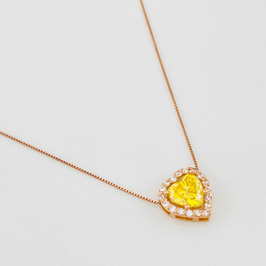 Cadena Veneciana Corazon 1.68 qts 2.2g / 45cm / 0.41mm Oro Rosa 18K