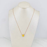 Cadena Veneciana Corazon 1.68 qts 2.2g / 45cm / 0.41mm Oro Rosa 18K