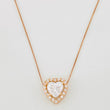 Cadena Veneciana Corazon 1.18 qts 2.15g / 45cm / 0.32mm Oro Rosa 18K
