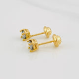 Topos Cuatro Garras 40 pts 1.15g / 1.5mm Oro Amarillo 18K