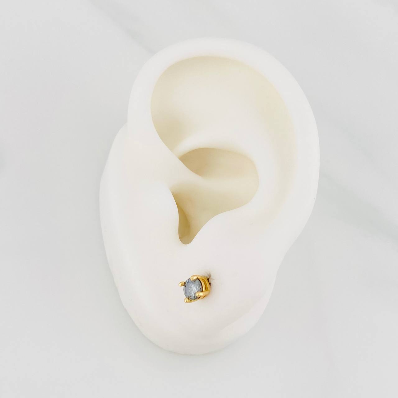 Topos Cuatro Garras 40 pts 1.1g / 1.5mm Oro Amarillo 18K