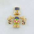 Herraje Pato Bolsa dinero 4.2gr / 2.7cm / Oro Amarillo 18K