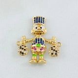 Herraje Pato Bolsa dinero 4gr / 2.7cm / Oro Amarillo 18K
