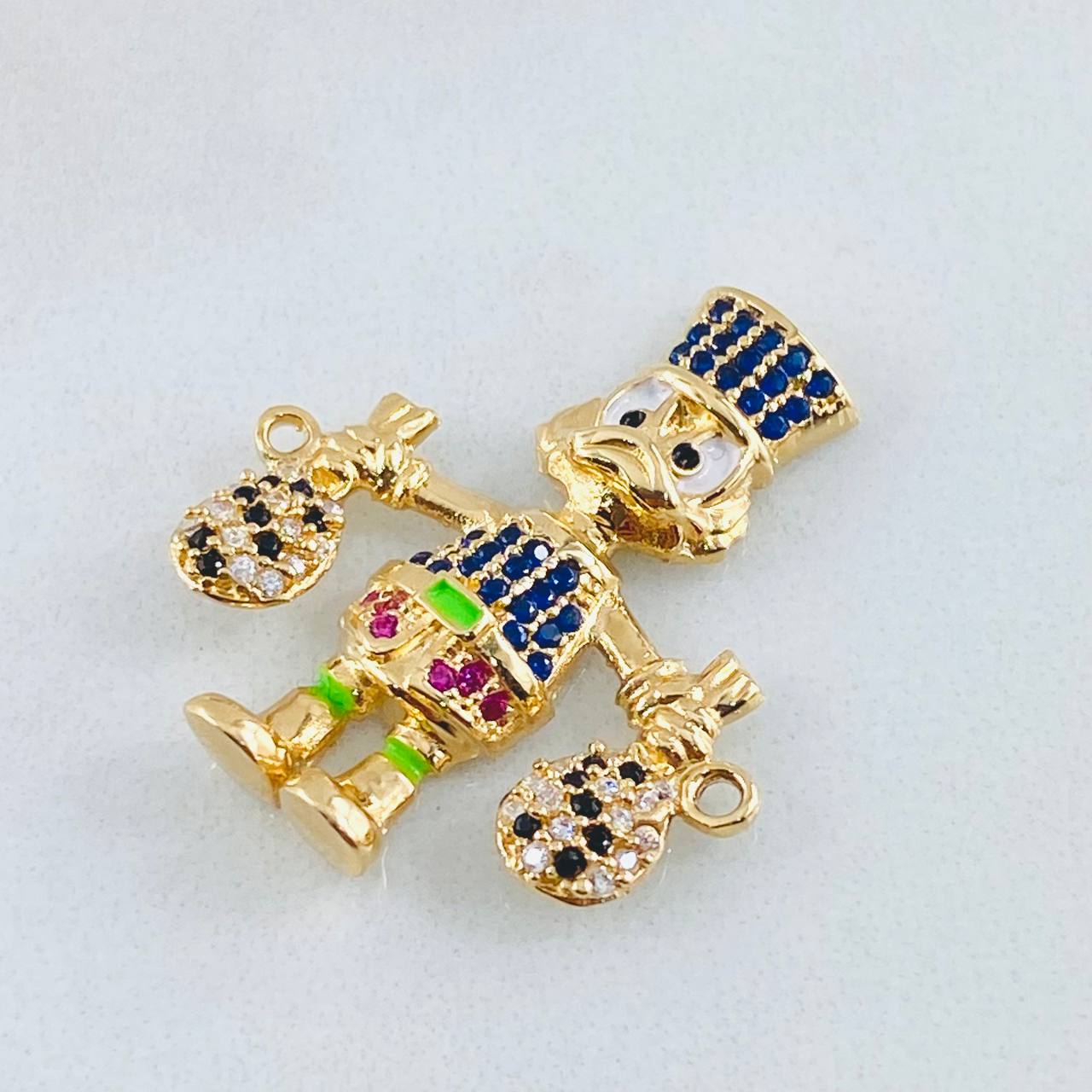 Herraje Pato Bolsa dinero 4.2gr / 2.7cm / Oro Amarillo 18K