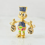 Herraje Pato Bolsa dinero 4gr / 2.7cm / Oro Amarillo 18K