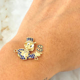 Herraje Pato Inspirado 4gr / 2.3cm / Oro Amarillo 18K