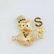 Herraje Pato Inspirado 4gr / 2.3cm / Oro Amarillo 18K