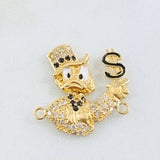 Herraje Pato Inspirado 4gr / 2.3cm / Oro Amarillo 18K