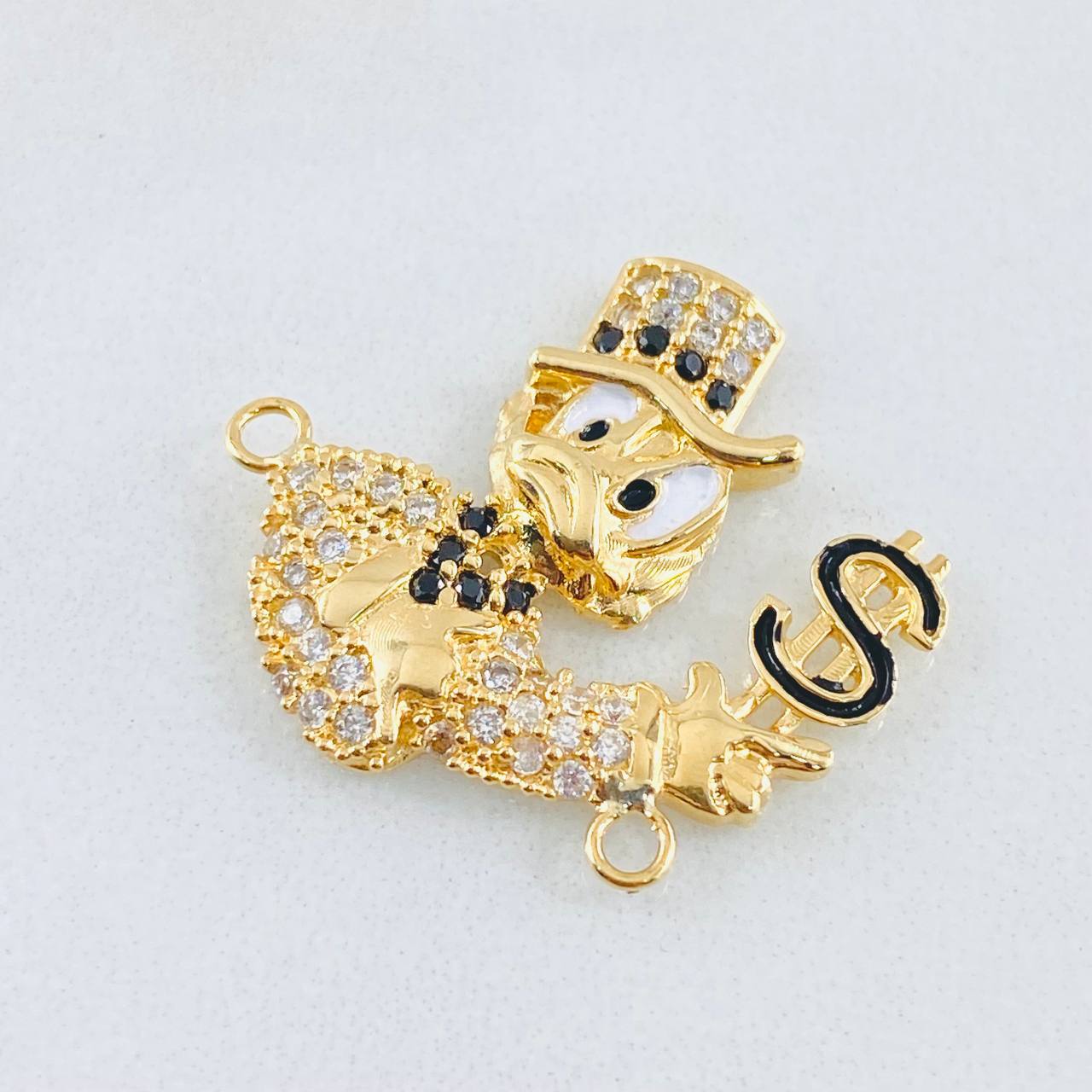 Herraje Pato Inspirado 4gr / 2.3cm / Oro Amarillo 18K