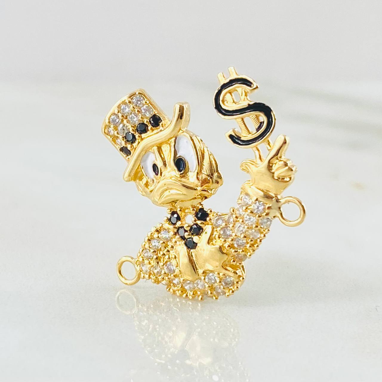 Herraje Pato Inspirado 4gr / 2.3cm / Oro Amarillo 18K