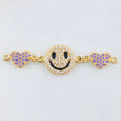 Herraje Carita Feliz Corazon 3gr / 1.1cm / Oro Amarillo 18K