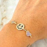 Herraje Carita Feliz Corazon 3gr / 1.1cm / Oro Amarillo 18K