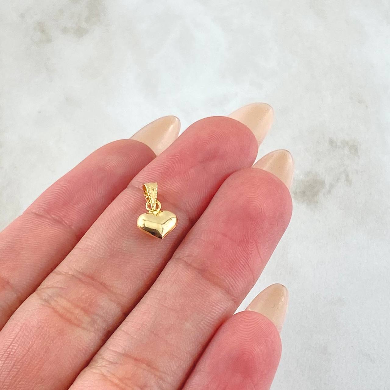 Dije Corazón 0.3gr / 1.2cm / Oro Amarillo 18K